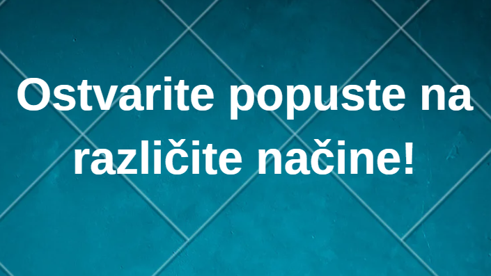 Kako ostvariti popust na sve artikle?