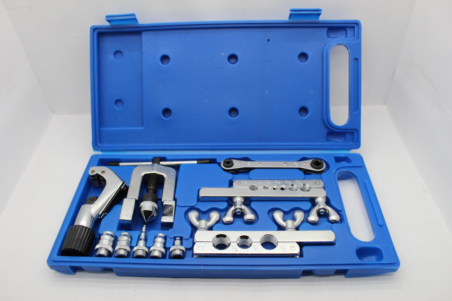 Alat za pertlovanje bakarnih cevi set plavi