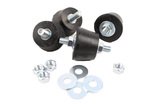 slika Anti-vibracione nogice za klima uređaje bez pozadine visokog kvaliteta sa maticama i šrafovima za M8 navoj