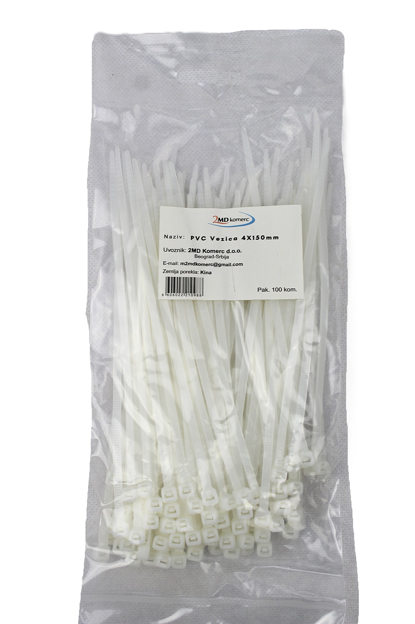 PVC vezice 4x150mm komplet 100 komada za precizne radove
