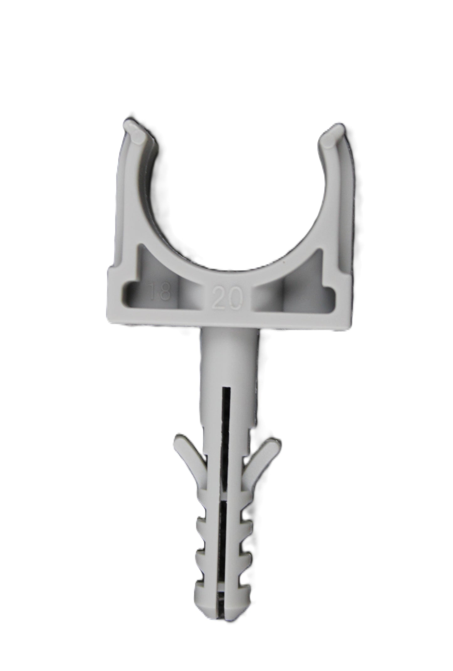 PVC obujmica polukrug LCS-20 bez tipla za pričvršćivanje cevi high quality no background product picture