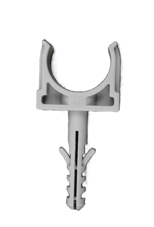 PVC obujmica polukrug LCS-20 bez tipla za pričvršćivanje cevi high quality no background product picture